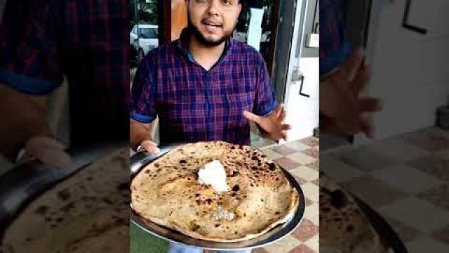 'FARIDABAD BIGGEST PARATHA || 300 GM WHITE MAKHAN || STREET FOOD OF INDIA