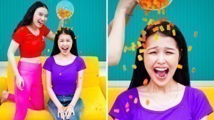 'Gummy Bears Challenge! Gummy Bears Hacks! The BEST DIY Food Challenge and Candy Hacks by T-FUN'