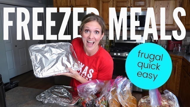 '10 EASY FREEZER MEALS | QUICK & EASY DINNERS FOR A FAMILY'