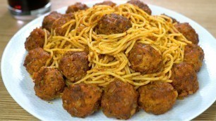 '【Ghibli Food】Castle of Caligostro Meatball Spaghetti 【ジブリ飯】カリオストロの城「ミートボールスパゲッティ」【4K】'