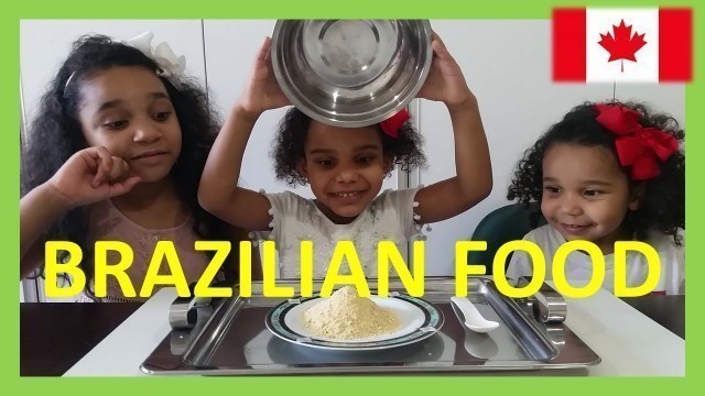 'Canadian children try brazilian food / Crianças canadenses experimentam comida brasileira'