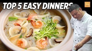 'Top 5 Easy Dinner Recipes By Chinese Masterchef | How to Make • Taste Show'