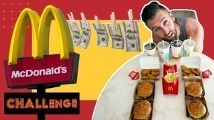 '$3,500 MCDONALDS FAST FOOD CHALLENGE..... Never again'