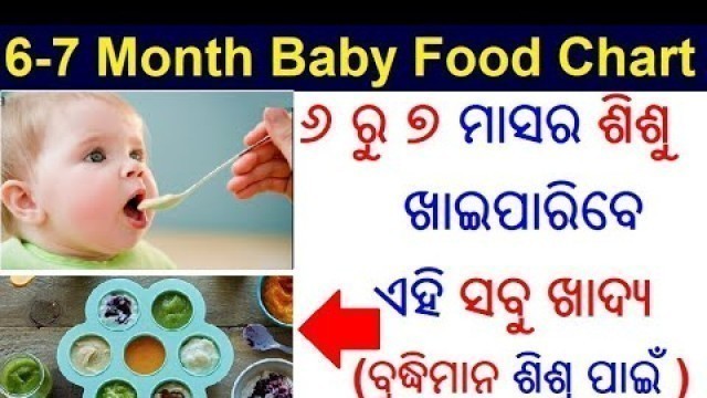 '6 ରୁ 7 ମାସ ଶିଶୁ କଣ ଖାଇବେ | Baby food for 6 to 7 month old | Odia Pregnancy Tips | Odia Baby Care'