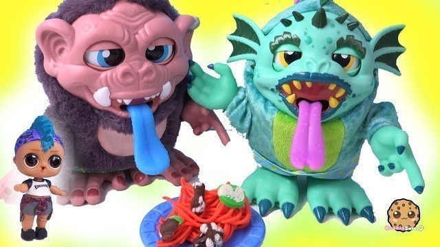 'Making Playdoh Food for Crate Creatures Surprise with LOL Surprise Punk Boi'