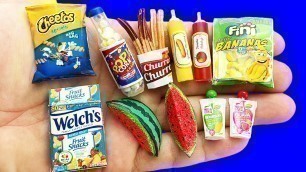 12 DIY MINIATURE FOOD REALISTIC HACKS AND CRAFTS FOR BARBIE DOLLHOUSE !!!