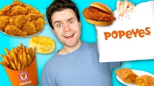 'I only ate POPEYES for 24 HOURS! - Fast Food CHALLENGE!'