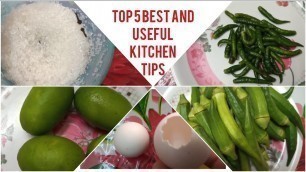 'Top 5 Best and Regular Useful Kitchen hacks || tips and tricks (In Bengali)'