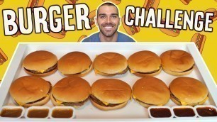 '10 Cheeseburger\'s Challenge | McDonald\'s Fast Food Restaurant'