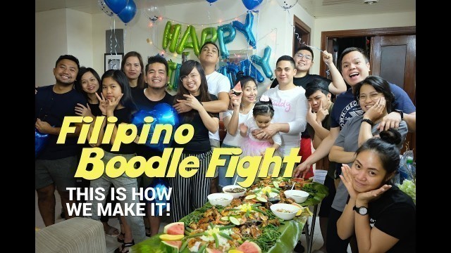 'How to Boodle Fight Filipino Style I Best food ever!'