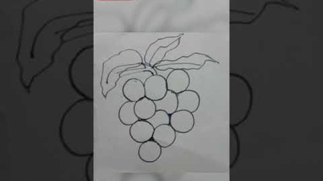 'grape drawing/kawaii drawings/kawaii drawings food #shorts'