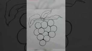 'grape drawing/kawaii drawings/kawaii drawings food #shorts'