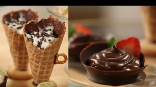 'How to Make Edible Dessert Cups | Dessert Ideas | POPSUGAR Cookbook'