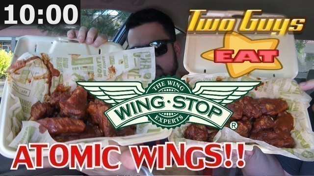 'WING STOP ☆ATOMIC WINGS☆ Hottest Wings CHALLENGE!!!'