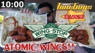 'WING STOP ☆ATOMIC WINGS☆ Hottest Wings CHALLENGE!!!'