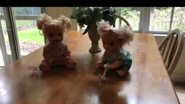 'BABY ALIVE Holly and Charlotte eat birthday cake! + pictures! 