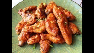 'Spicy Peanut Butter & Pepper Jelly Chicken Wings - Superbowl Chicken Wings Recipe'