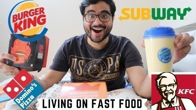 'Living on FAST FOOD FOR 24 HOURS FOOD CHALLENGE'