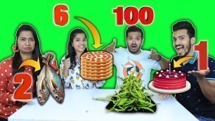 '1 To 100 Food Eating Challenge | Hungry Birds'