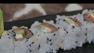 'How to Make a Smoked Salmon Sushi Roll with Hung Huynh | POPSUGAR Cookbook'