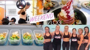 'WEEKEND VLOG ♡ Ashy Bines + Leg Workout I What I Eat + Meal Prep'