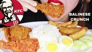 'ASMR KFC BALINESE CRUNCH FRIED CHICKEN + NASI LEMAK MUKBANG | FOODIELICIOUS ASMR | MUKBANG MALAYSIA'