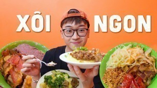 'FOOD TOUR XÔI HÀ NỘI // Lần đầu ăn thử nhưng ngon ghê!'