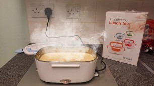 'Electric Lunch Box From AMAZON  KEEPS FOOD HOT ON THE GO'