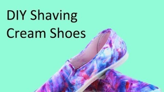 'DIY Shaving Cream Shoes'