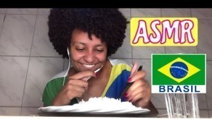 'ASMR COMIDA/JANTANDO COMIDA BRASILEIRA/ BRAZILIAN FOOD