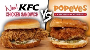 'Is the New! KFC Chicken Sandwich BETTER than Popeyes?!'