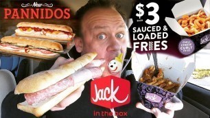 'Jack In The Box ☆DELI TRIO PANNIDO & CHILI CHEESE CURLY FRIES☆ Food Review!!!'