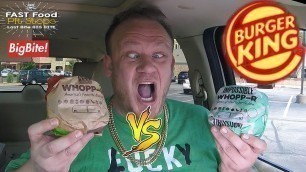 'Burger King ☆IMPOSSIBLE WHOPPER vs ORIGINAL WHOPPER☆ Food Review!!!'