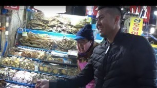 'Eating PENIS fish and KING crab at Noryangjin Fish Market'