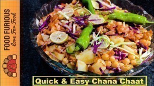 'Chana Chaat Recipe || Quick & Easy || Tasty By Food Furious'