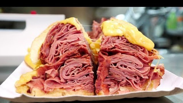 'Brazilian STREET FOOD at Central Market!! MONSTER Mortadella Sandwich | São Paulo, Brazil'