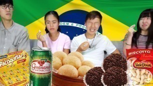 'JAPANESE TRY BRAZILIAN SNACKS  **shocking**'