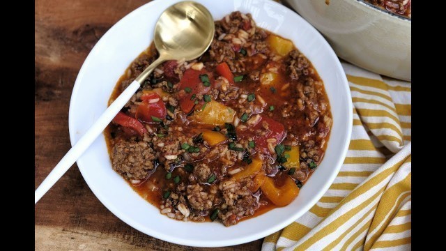 'Soup Recipe: HEARTY Stuffed Pepper Soup by Everyday Gourmet with Blakely'