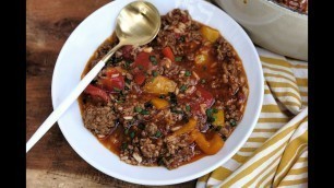 'Soup Recipe: HEARTY Stuffed Pepper Soup by Everyday Gourmet with Blakely'