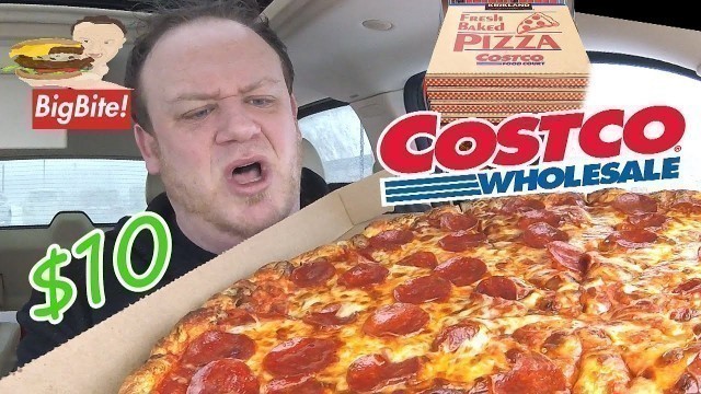 'COSTCO ☆$10 PEPPERONI FOOD COURT PIZZA☆ Food Review!!!'