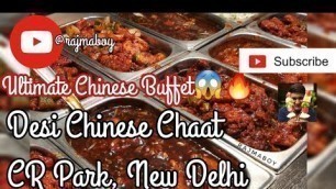 'Desi Chinese Chaat Platter | Chinese Street Food | CR Park | South Delhi Food | Rajmaboy'