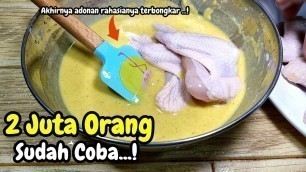 'TERBONGKAR !!! TERNYATA AYAM CHICKEN CRISPY ALA KFC CUMAN PAKAI TEPUNG DAN BUMBU RUMAHAN AJA'