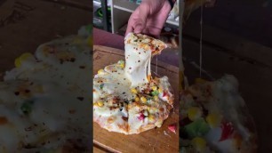 'Street food - Cheesiest PIZZA making - Street food india'