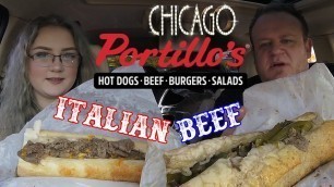 'Portillo\'s ☆BIG CHICAGO ITALIAN BEEF SANDWICHES☆ Food Review!!!'