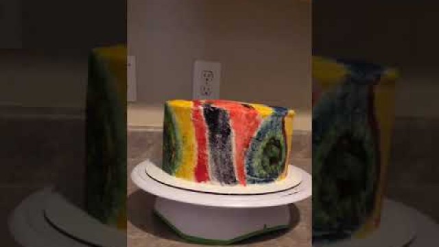 'Tie Dye Cake- Quick How-To!'