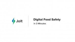 'Digital Food Safety in 3 Minutes'