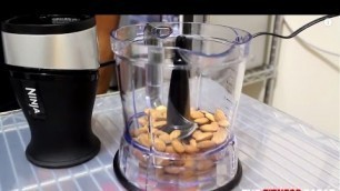 'HOW TO MAKE RAW ORGANIC ALMOND BUTTER AT HOME IN THE  NINJA BLENDER 2 IN 1'