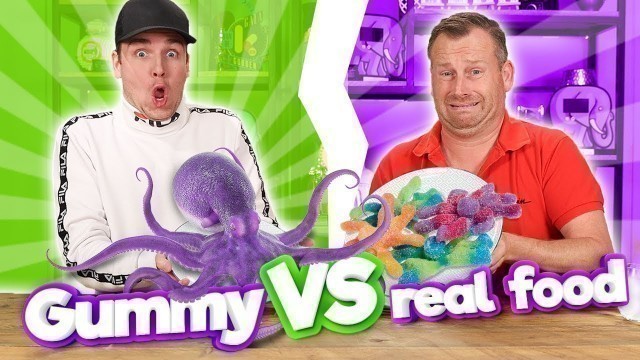 'GUMMY FOOD VS REAL FOOD! 3.0'