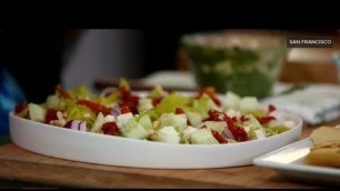 'Mediterranean Layered Dip Recipe | Easy Appetizers | POPSUGAR Food'