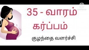'35-th week pregnancy in tamil/35 week baby development in tamil'